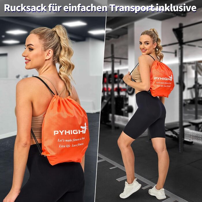 Набір допоміжних еластичних стрічок для підтягувань Klimmzug-Hilfsband-Set, для силових тренувань та формування тіла, фітнес-стрічки для чоловіків, вантажопідйомність 6.8–54 кг