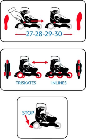 Ролики TRISKATES 2-в-1 Paw Patrol, регульовані, блакитні (27-30)