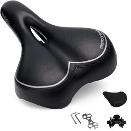 Преміум велосипедний сідло для чоловіків та жінок, водонепроникне, з гелевим наповнювачем, зручне, ергономічне, дихаюче, амортизуюче, для трекінгу, міста, MTB, e-bike