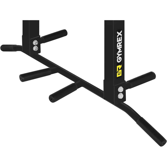 Турнік на стелю Gymrex GR-PU110B, чорний, 110 кг, з гумовими наконечниками