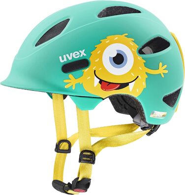 Дитячий велосипедний шолом uvex OYO Style Monster Lagoon, з боковим захистом, регульований розмір 45-50 см, матовий