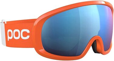 Гірськолижна маска POC Fovea Mid Clarity Comp+ для змагань, флуоресцентно-помаранчева/синя лінза Spektris Blue