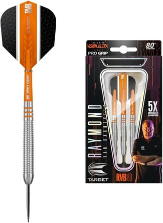 Дротики Target Raymond Van Barneveld 80% сталь 21 г для дартсу