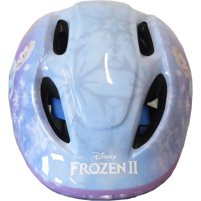 Дитячий велосипед Atlas Frozen 12 дюймів для дівчаток, з кошиком, ляльковим сидінням, захисними крилами та шоломом, блакитний