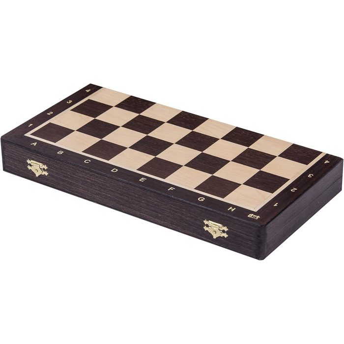 Шахи дерев'яні Square Pro Schach Nr 4 WENGE, шахова дошка та фігури Staunton 4
