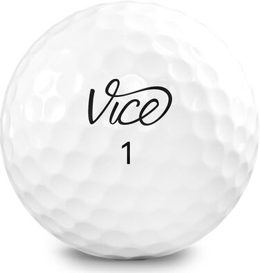 Гольф-м'ячі Vice Golf Pro Soft 2020, 12 шт, 3-шарові, уретанове покриття, м'які, стабільний політ, для досвідчених гравців, кольори: неоново-зелений/червоний