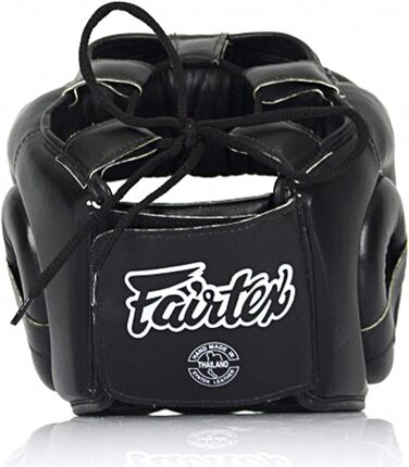 Захисний шолом Fairtex HG14 для тайського боксу, MMA, K-1, повний захист обличчя, чорний, розмір L