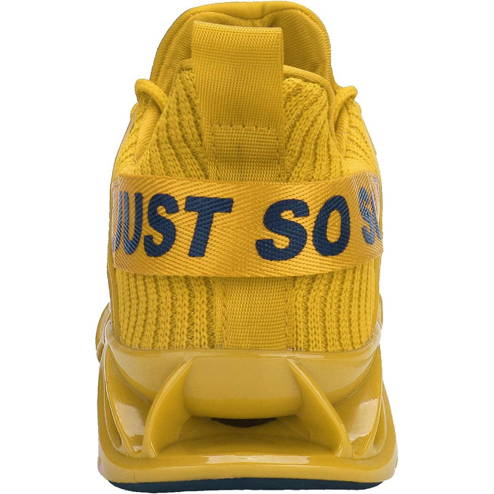 Чоловічі кросівки для бігу JSLEAP: дихаючі, легкі, для занять спортом та вуличної бігової стилістики (41 EU, 1 Жовтий)