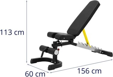 Регульована фітнес-лава Gymrex GR-TB 56 для тренувань, нахил 80-180°, вантажопідйомність 150 кг