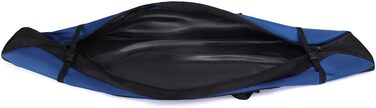Чохол для сноуборда Lixada Boardbag (160 см) з регульованим плечовим ременем, водонепроникна сумка з оксфордської тканини, чорно-синя