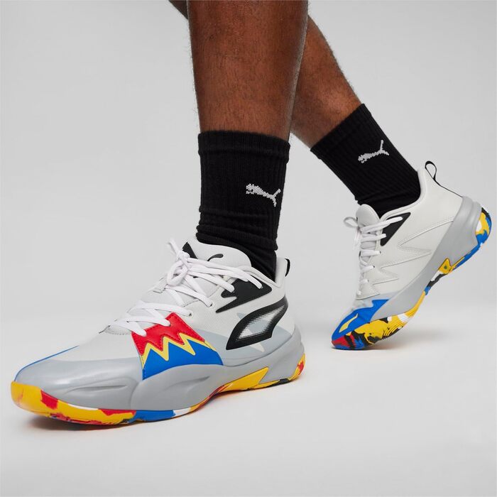 Кросівки баскетбольні PUMA Unisex Genetics 44.5 EU, сірий колір