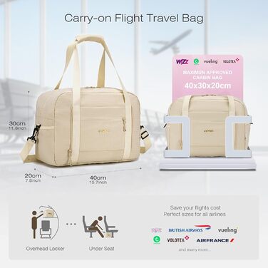 Спортивна сумка-рюкзак SPAHER Leopard: 40x30x20 см, для ручної поклажі Wizzair, Vueling, для подорожей, фітнесу, дамам та чоловікам