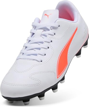 Дитячі футбольні бутси PUMA Vitoria II FG/AG Jr для футболу, 32 EU, білий/червоний