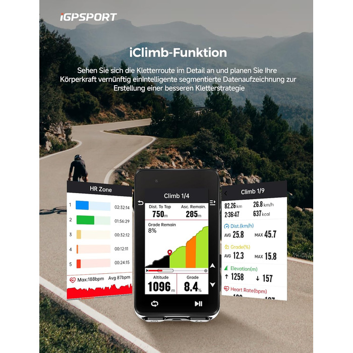 Велокомп'ютер iGPSPORT iGS630S GPS, 2.8