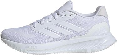Жіночі кросівки для бігу adidas Runfalcon 5 Cloud White — білі, з амортизацією Cloudfoam та дихаючою сіткою, розмір 39 1/3 EU