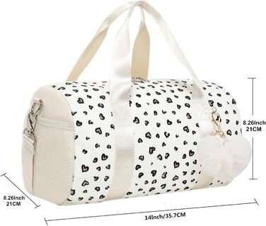 Сумка балерина для дівчаток, танцювальна сумка, спортивна сумка для дітей, сумочка для дівчаток (бежева)