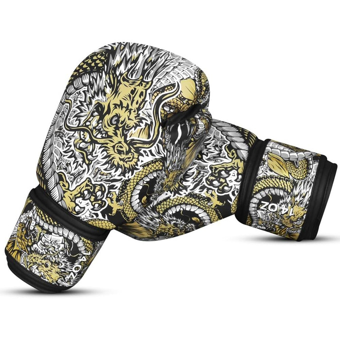 Боксерські рукавички BUDDHA FIGHT WEAR Dragon для тренувань і спарингів у Муай Тай, кікбоксингу, фітнесі, чоловічі та жіночі, різні кольори, 300-360 г