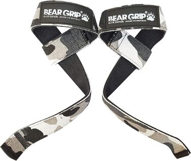 Преміум ремені для тяги BEAR GRIP Dual Ply, Elite Edition, камуфляж