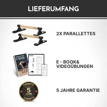 NEOLYMP Паралелети з дерева для віджимань та калістеніки - набір 2 шт. (ручна робота)