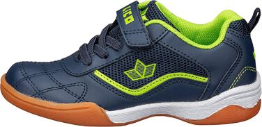 Дитячі спортивні зальні черевики Lico Sloan для занять спортом, 33 EU, блакитний та лимонний кольори