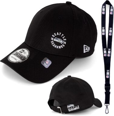 Кепка New Era Baseball Cap NFL MLB NBA - Basecap Flawless - З логотипом команд - Аксесуар - Лімітована серія (один розмір, Seattle Seahawks)