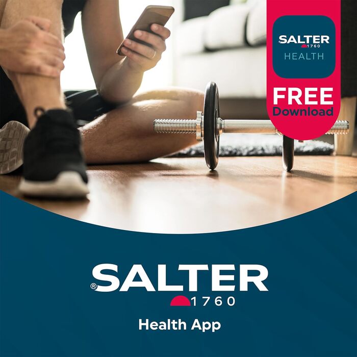 Цифрова аналітична вага Salter 9192 BK3R: вимірювання жиру, м'язів, кісткової маси, води, BMI, LCD, 8 користувачів, режим атлета, до 150 кг, ультратонка, чорна