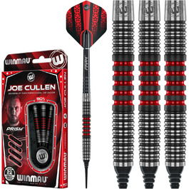 Дротики WINMAU Joe Cullen 22 грамів Softip професійні, вольфрамові, з комплектом хвостовиків і оперення