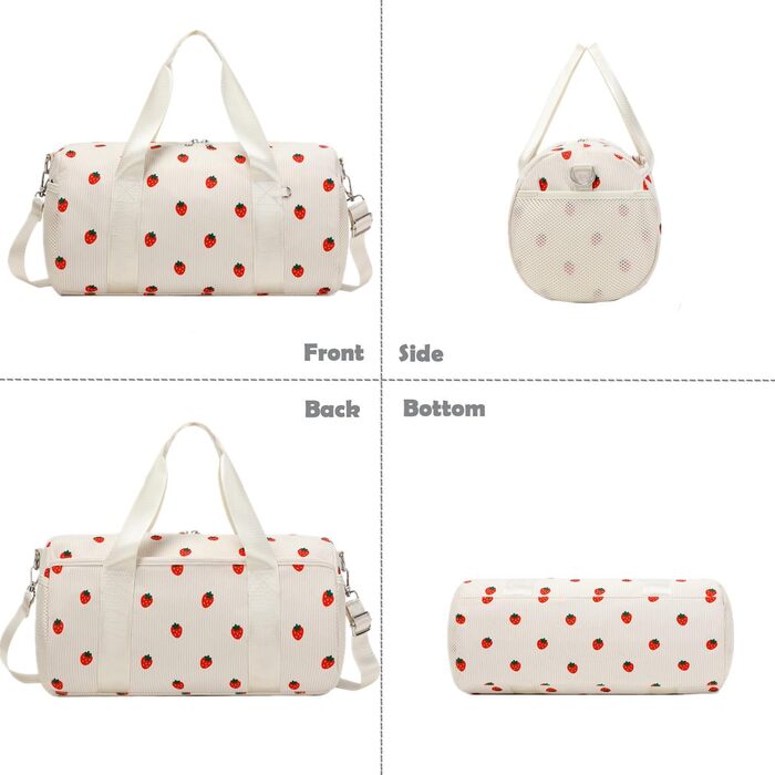 Сумка для балету для дівчаток, танцювальна сумка, дитяча сумка з дизайном полуниці, спортивна сумка для дівчаток, дитяча сумочка