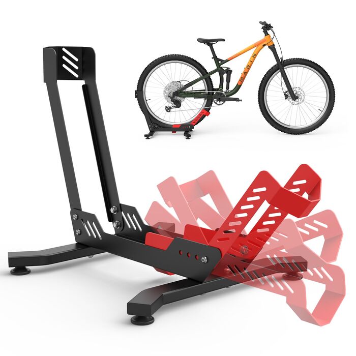 Підставка для велосипедів IMAYCC - для MTB, шосе, електровелосипедів (26-29 дюймів), чорно-червона