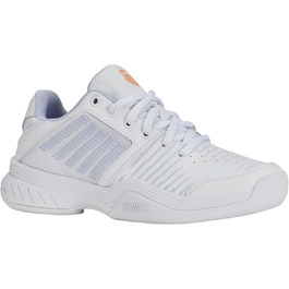 Кросівки для тенісу K-Swiss Court Express Carpet - унісекс, білі, персикові, розмір 33.5 EU