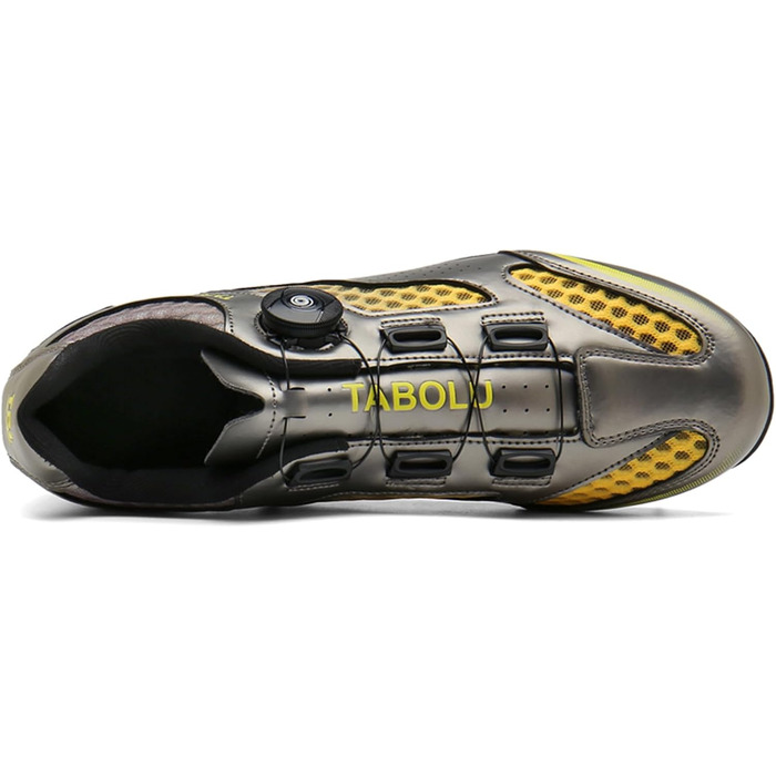 Чоловічі велосипедні туфлі для MTB та шосейних велосипедів, без фіксатора, Flat підошва (46 EU, Золотий)