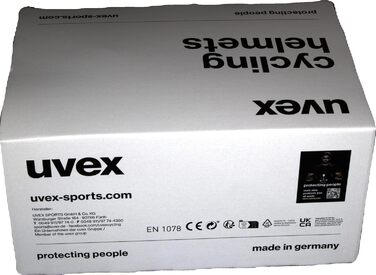 Велосипедний шолом UVEX Quatro CC, синьо-білий, 56-61 см