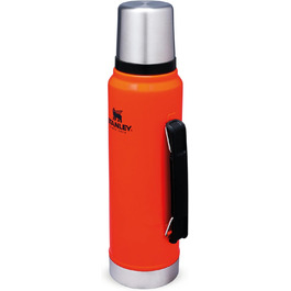 Термос Stanley Classic Legendary, нержавійка, 1 л, тримає тепло/холод 15-48 годин, BPA-free, для напоїв, для подорожей, можна мити в посудомийці