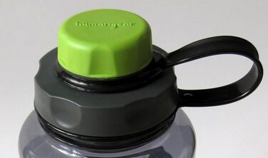 Пляшка Nalgene Everyday Weithals 1 л, прозора, зелена кришка