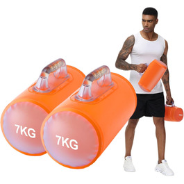 Водні гантелі Deiris: набір для заповнення водою, вага до 14 кг (пара), для силових тренувань та фітнесу