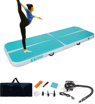 Надувний гімнастичний ролик CCLIFE Airtrack 1/3/4/5м, товщина 10/20см, діаметр 60/90см, з електричною помпою, для йоги та тренувань