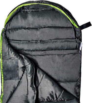 Дитячий спальний мішок Black Crevice для кемпінгу та подорожей (зелений)