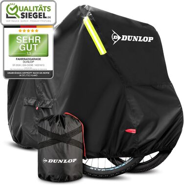 Гараж для велосипедів Dunlop на 2 велосипеда - преміум чохол від іржі 200x92x120 см з сумкою для перенесення, доступом до акумулятора та 2 отворами для замка | Захисний чохол для велосипедів