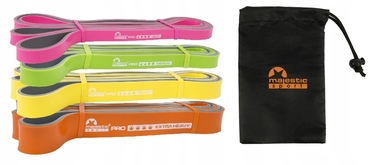 Набір фітнес-резинок MajesticSport BiColor, 4 шт.