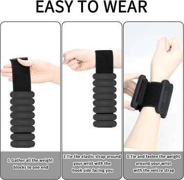 Набір манжет для ніг Smlper 2 шт. 2 кг (1 кг*2) для фітнесу, йоги, пілатесу, ходьби, бігу (чорний)