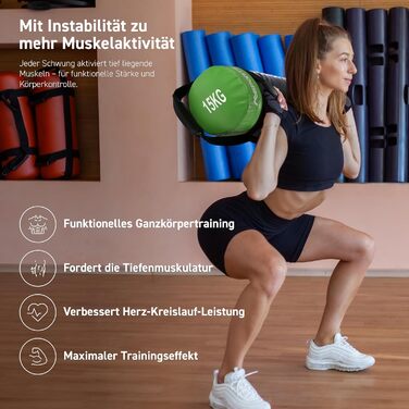 MSPORTS Power Bag Premium 5-30 кг: Фітнес-мішок для функціональних тренувань, вага 5-30 кг
