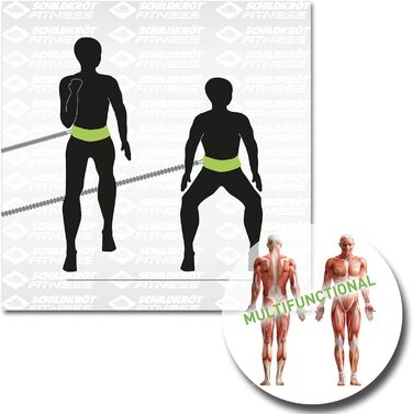 Тренажер для швидкості Schildkröt Speed Trainer Pro, пояс і еспандер, набір, у 4-кольоровій коробці