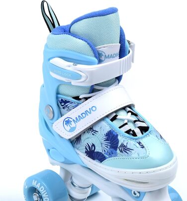 Роликові ковзани MADIVO Love Kinder для дівчаток, регульовані, 30-33, блакитні