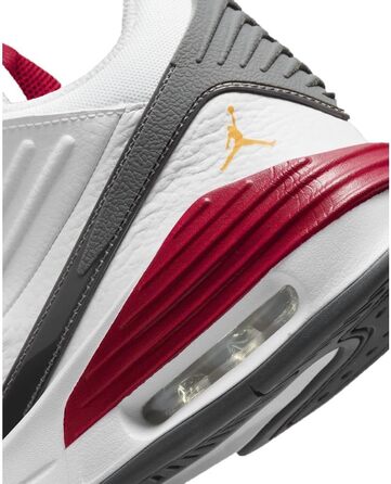 Кросівки Nike Jordan Max Aura 5 для баскетболу, 44.5 EU, білий, помаранчевий, кардинал