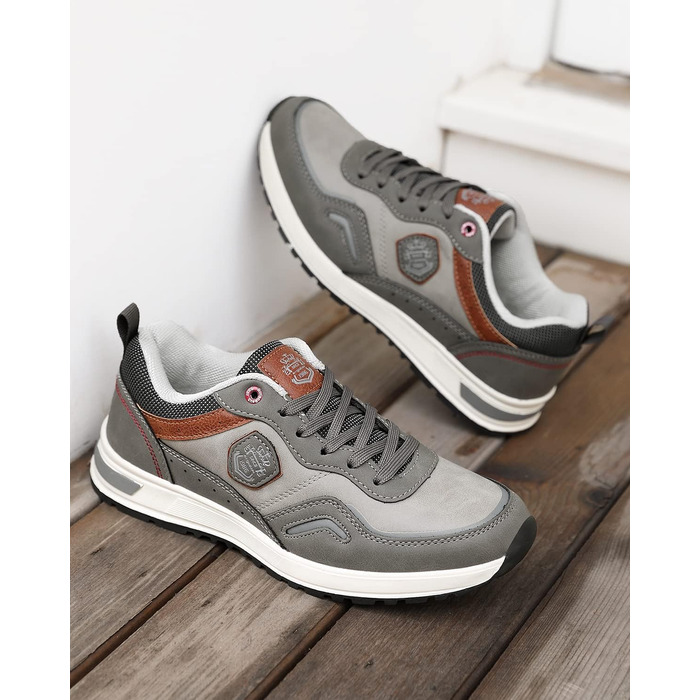 ARRIGO BELLO Кросівки чоловічі спортивні для прогулянок та активного відпочинку, легкі, розмір 41-46 (42 EU, A2 Grey)