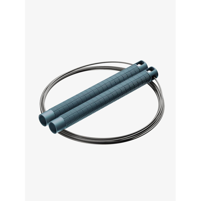 RPM Comp4 - Преміум скакалка для професіоналів: алюмінієві ручки, регульована довжина, швидка ротація для Double Unders – ідеально для функціональних та фітнес-тренувань (Steel Blue)