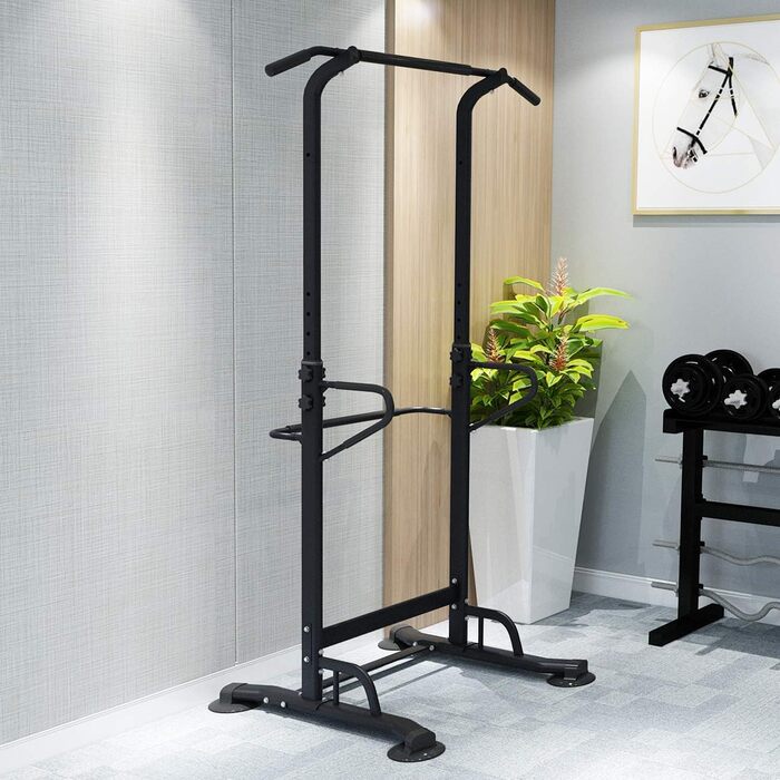 Силовий комплекс SogesGame Power Tower: регульований турнік, бруси та станція для вправ з антиковзаючою базою для тренувань вдома