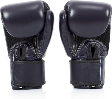 Боксерські рукавички Fairtex BGV16 для Муай Тай, шкіряні, сині, 10 унцій