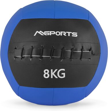 MSPORTS Медбол Wall-Ball преміум 2-10 кг для фітнесу