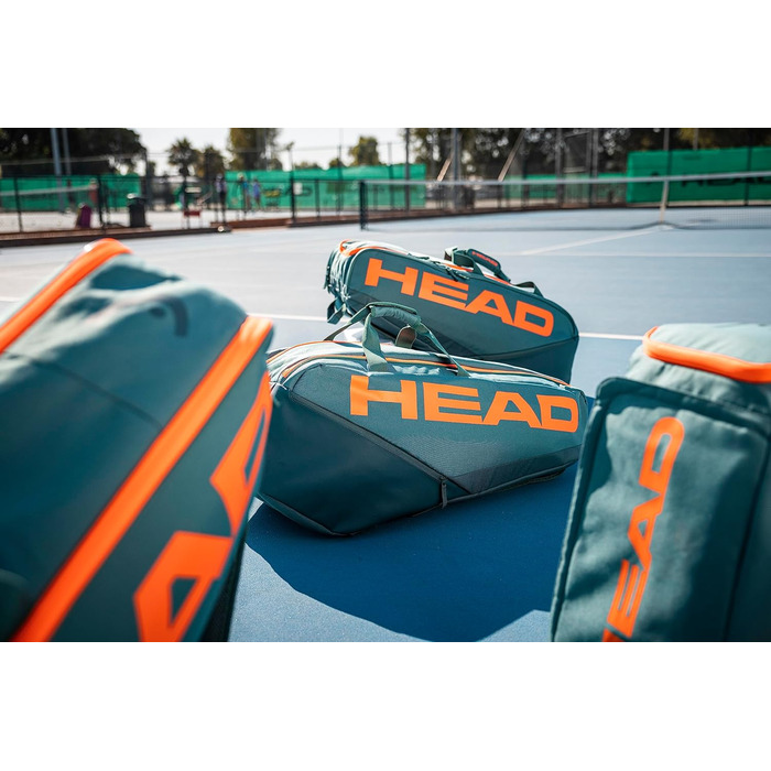 Сумка для ракеток HEAD Pro, тенісна, унісекс, L, бірюзова/помаранчева